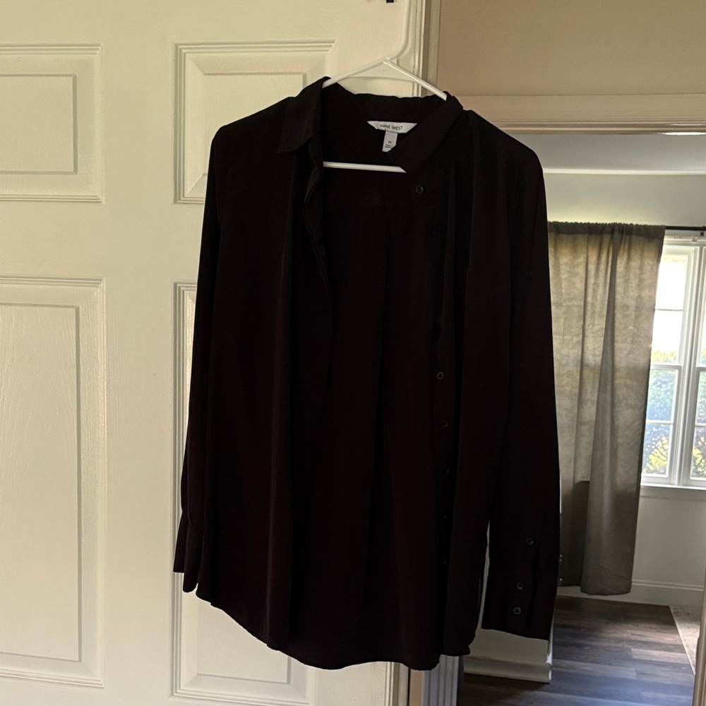 Nine West Black Blouse